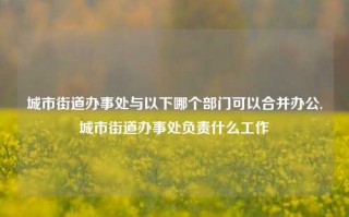 城市街道办事处与以下哪个部门可以合并办公,城市街道办事处负责什么工作