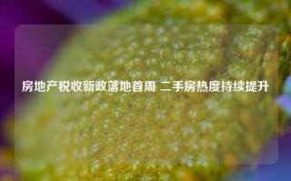 房地产税收新政落地首周 二手房热度持续提升