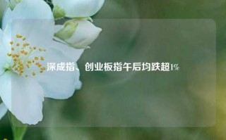 深成指、创业板指午后均跌超1%