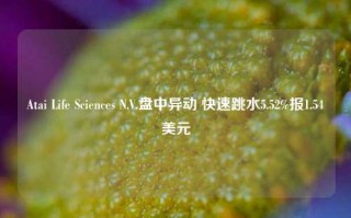 Atai Life Sciences N.V.盘中异动 快速跳水5.52%报1.54美元