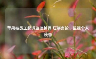 苹果被员工起诉监控越界 压制言论、监视个人设备