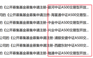 中证A500“硝烟”再起！7位新玩家入局