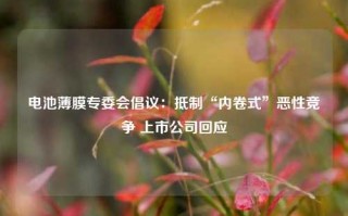 电池薄膜专委会倡议：抵制“内卷式”恶性竞争 上市公司回应