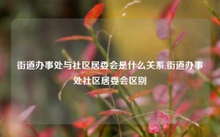 街道办事处与社区居委会是什么关系,街道办事处社区居委会区别