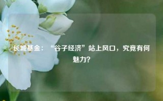 长城基金：“谷子经济”站上风口，究竟有何魅力？