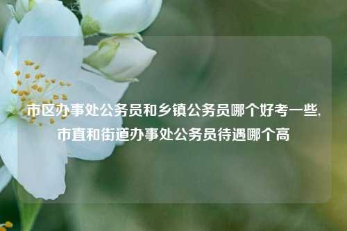 市区办事处公务员和乡镇公务员哪个好考一些,市直和街道办事处公务员待遇哪个高-第1张图片-中共霸州城区办事处-何庄社区