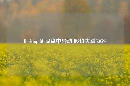 Desktop Metal盘中异动 股价大跌5.05%-第1张图片-中共霸州城区办事处-何庄社区