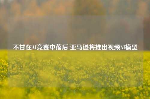 不甘在AI竞赛中落后 亚马逊将推出视频AI模型-第1张图片-中共霸州城区办事处-何庄社区