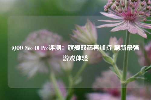 iQOO Neo 10 Pro评测：旗舰双芯再加持 刷新最强游戏体验-第1张图片-中共霸州城区办事处-何庄社区