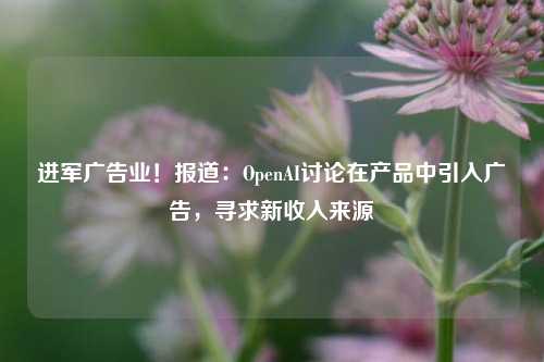 进军广告业！报道：OpenAI讨论在产品中引入广告，寻求新收入来源-第1张图片-中共霸州城区办事处-何庄社区