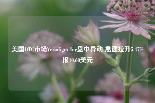 美国OTC市场Veradigm Inc盘中异动 急速拉升5.47%报10.60美元-第1张图片-中共霸州城区办事处-何庄社区