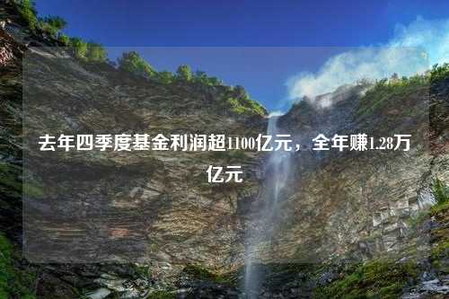 去年四季度基金利润超1100亿元，全年赚1.28万亿元