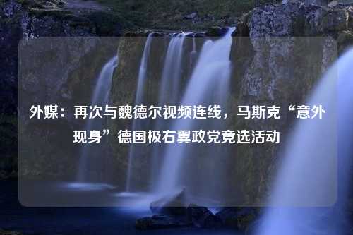 外媒：再次与魏德尔视频连线，马斯克“意外现身”德国极右翼政党竞选活动